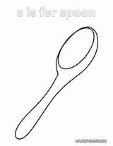 Spoon Coloring Pages sketch template