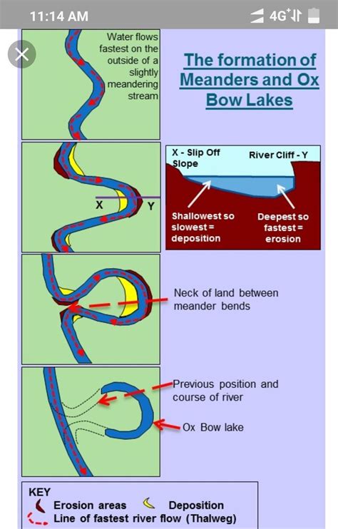 Oxbow Lake Diagram Labeled