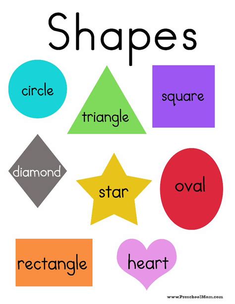 (PDF) Shapes circle square triangle diamond oval star rectangle ...