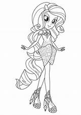 Coloring Equestria Girl Sheet Applejack Pages Sketch Page sketch template