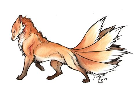 Nine Tails by jessielp89.deviantart.com on @DeviantArt | Fox art, Fox artwork, Kitsune fox