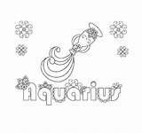Printable Aquarius Zodiac Sign Coloring Page – Free Download And Print  sketch template