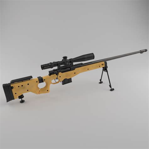 L115A3 sniper rifle — polycount