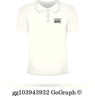 350 Vector Realistic T Shirt White Blank Mock Up Vectors | Royalty Free - GoGraph