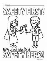 Safety First  Coloring Sheet By KP And Corie Art TpT sketch template