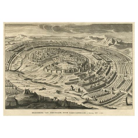 Spectacular View of the Siege of Jerusalem by King Nebuchadnezzar, ca ...