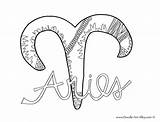 Astrology Zodiac Sign Coloring Pages sketch template