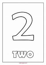 Number 2 Coloring Pages sketch template