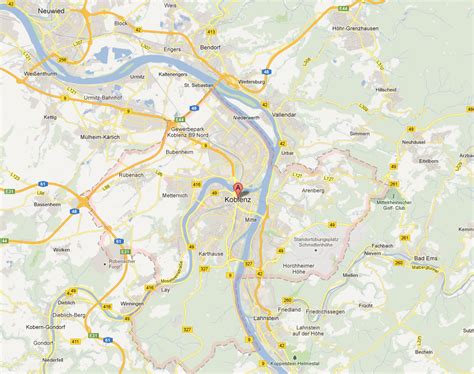 Koblenz Map - Germany