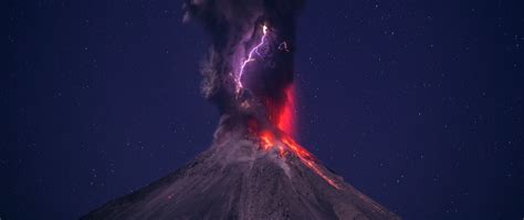 Volcano Lightning Wallpapers on WallpaperDog