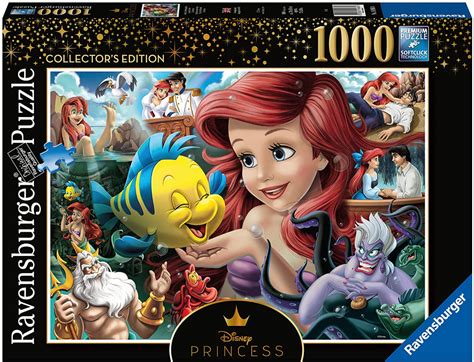 Amazon.com: Ravensburger Disney Princess Heroines No.3 The Little Mermaid 1000 Piece Jigsaw ...