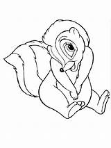 Flower Bambi Coloring Page  Funny Pages sketch template