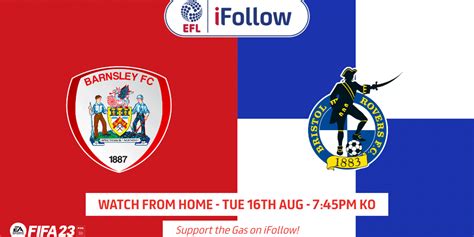 15.08.22 Barnsley fixture live on iFollow | Bristol Rovers FC