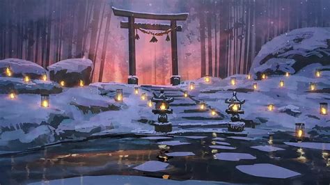 Torii Gate In Snow Live HD wallpaper | Pxfuel