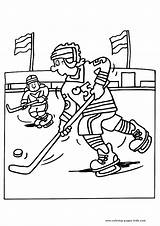 Ice Hockey color Page  Winter sports Coloring Pages For sketch template