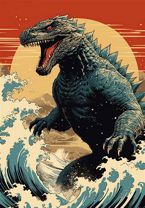 Wall Art Print | Godzilla Japan | UKposters