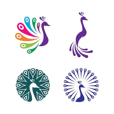 Premium Vector | Peacock logo illustration