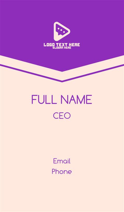 Communication Play App Business Card | BrandCrowd Business Card Maker