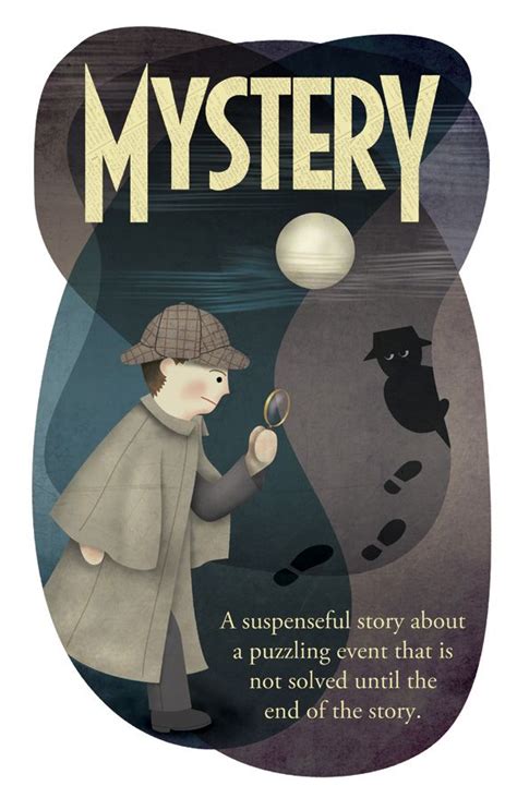 Mystery Genre Poster | Genre posters, Mystery genre, Genre study