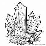 Crystal Coloring Pages  Free & Printable sketch template