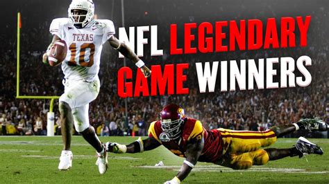 NFL Legendary Game Winners - YouTube