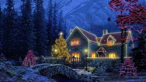 Christmas Cabin Screensavers