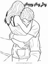Hug Coloring Pages Girls Two Friends Girl Mother Hugging Kids Color  sketch template