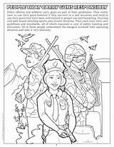Coloring Pages Gun sketch template