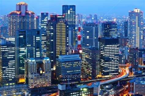 Osaka skyline at night — Stock Photo © leungchopan #41188237