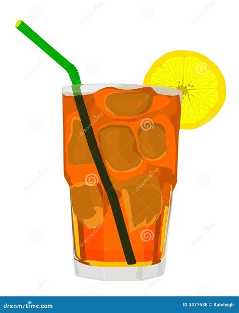 Iced Tea Vector stock vector. Illustration of cubes, iced - 3477688