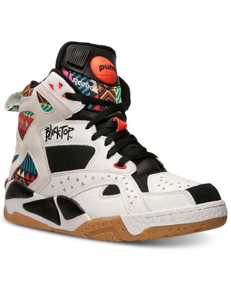 Reebok Leather Mens Blacktop Battleground Basketball Sneakers From ...