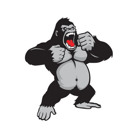 Printed vinyl Male Gorilla | Stickers Factory