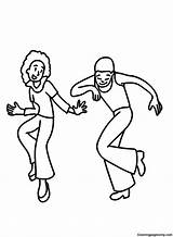 Dance Party Coloring Page  Free Printable Pages sketch template