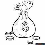 Cartoon Money Coloring Page  Easy Drawing Guides sketch template