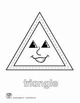Coloring Triangle Shape Worksheets Preschool Shapes Printable Pages  sketch template