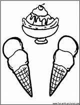 Ice Cream Cone Coloring Pages Printable  Templates sketch template