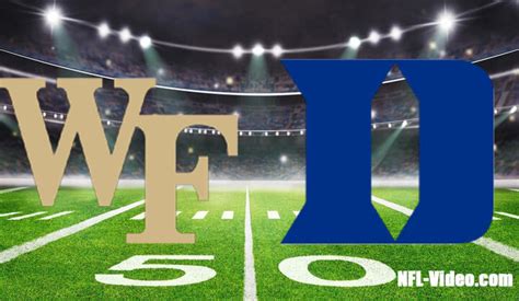 Wake Forest vs Duke Football Week 13 2022 Full Game Replay NCAA College ...