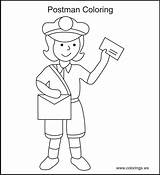 Mail Carrier Coloring Pages sketch template