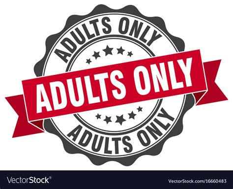 Adults only stamp sign seal Royalty Free Vector Image