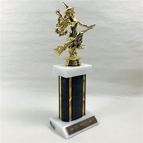 Witch Trophy with Wide Column by Athletic Awards