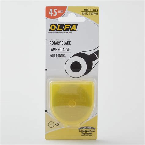 Olfa 45mm Replacement Rotary Blade - 2 Pack