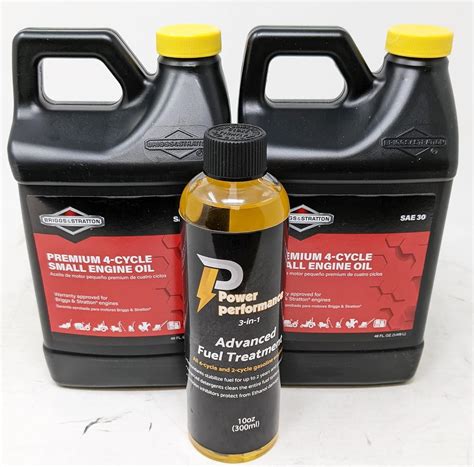 Amazon.com: Briggs & Stratton 30W Engine Oil - 48 Oz. 100028 (2-Pack) and Fuel Treatment ...