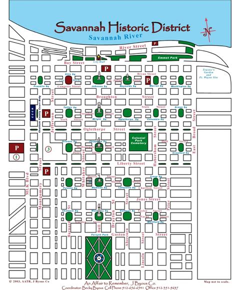 Printable Map Of Savannah Historic District