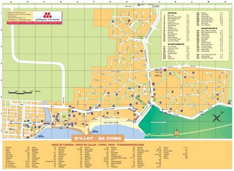 Sa Coma hotel map - Ontheworldmap.com