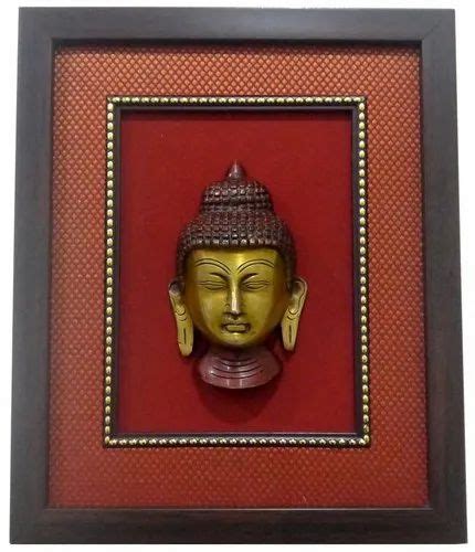 Golden Brass Wall Mounted Buddha Frame, For Decoration at Rs 1200/piece in New Delhi