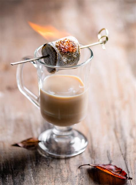 Toasted Marshmallow Campfire Cocktail - Two Cups Flour