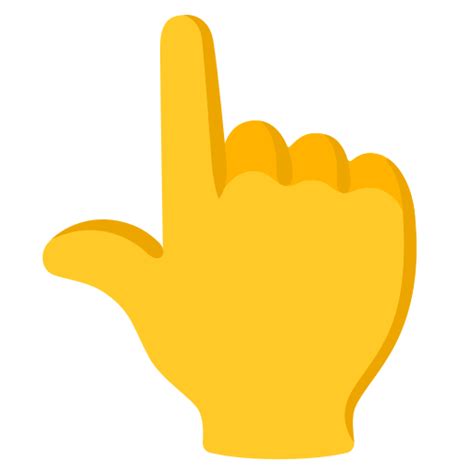 Finger Pointing Up Emoji