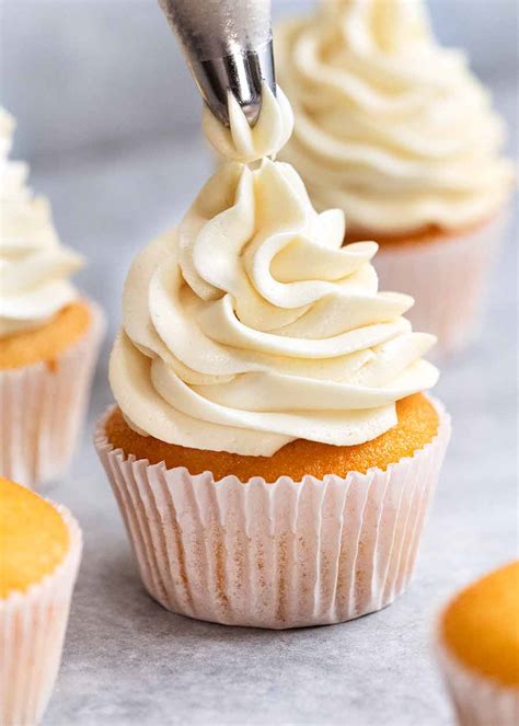 My Secret, Less-Sweet Fluffy Vanilla Frosting | RecipeTin Eats