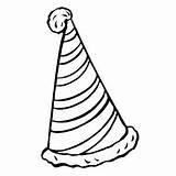 Birthday Hat Coloring Pages sketch template