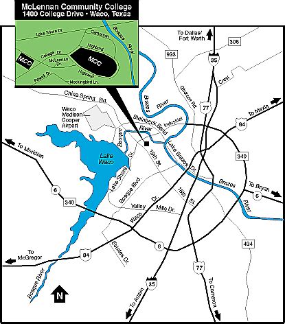 Mclennan Community College Campus Map | Tourist Map Of English